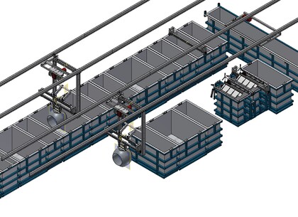 Ostrava - galvanická linka chem nikl